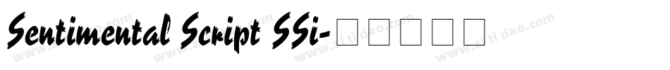 Sentimental Script SSi字体转换